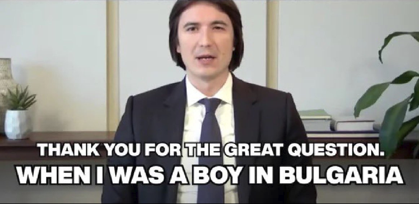 When I was a boy in Bulgaria